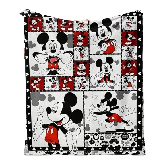 NIB Mickey Fleece Blanket - Picture 3 of 7
